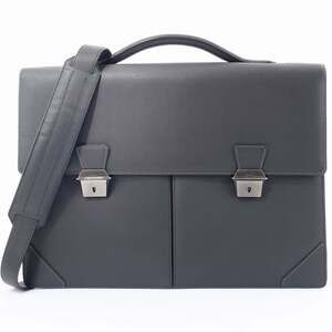 Dunhill Men's Sidecar A4 Double Document Case in Black